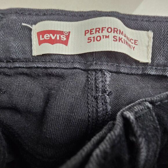 Levi’s Boy’s 510 Skinny Black Stone Jeans - Size 12 Regular (26W x 267) - Picture 3 of 11